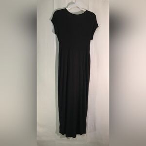 ROLLA COSTER women's Elegant Black Maxi Dress Zize L made In Mexico